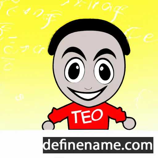 cartoon of the name Teyo