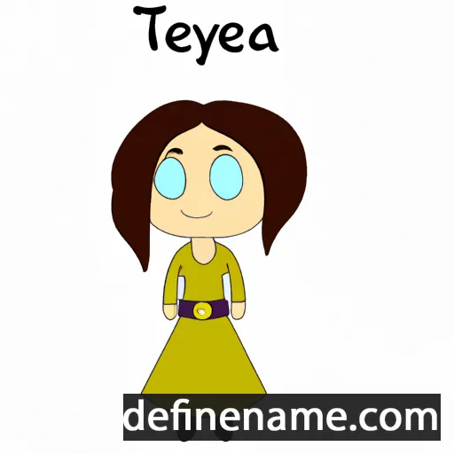 cartoon of the name Teyva