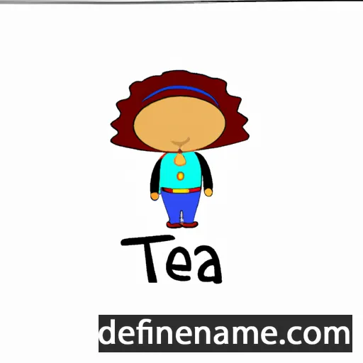 cartoon of the name Teza