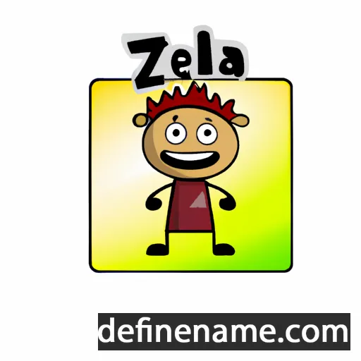 cartoon of the name Tezal