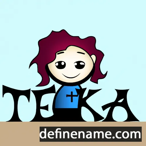 cartoon of the name Tezika