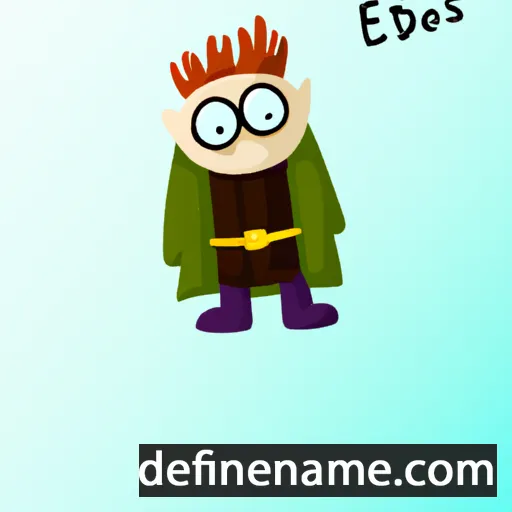 cartoon of the name Þeódís