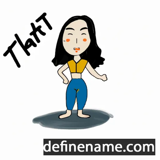 cartoon of the name Thái