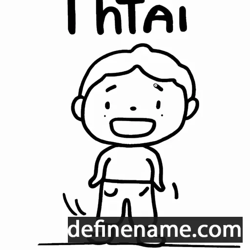 cartoon of the name Thai