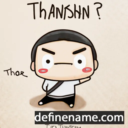 cartoon of the name Thaiknanshin