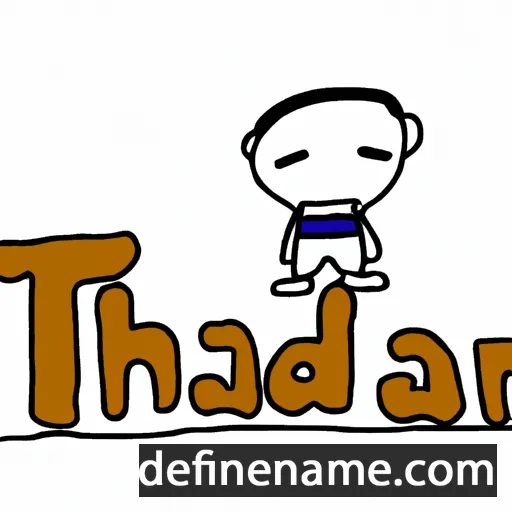 cartoon of the name Thailand