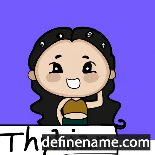 cartoon of the name Thailynn