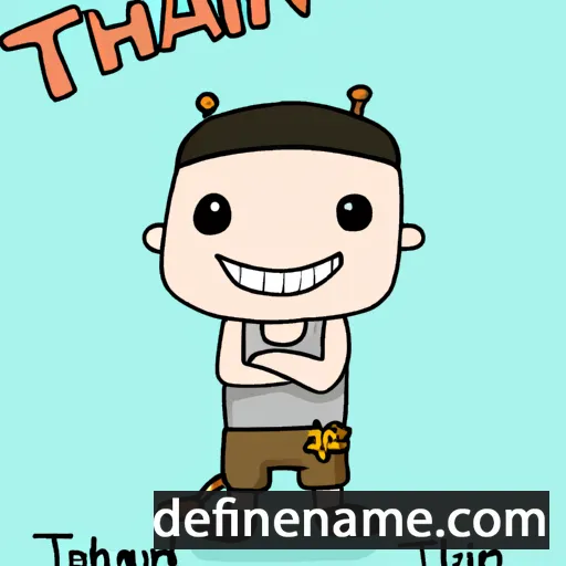 cartoon of the name Thain