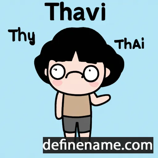 cartoon of the name Thaiv