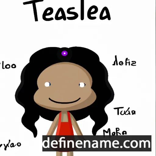 cartoon of the name Thalesa