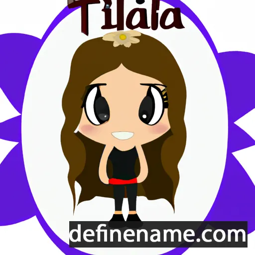 cartoon of the name Thalía