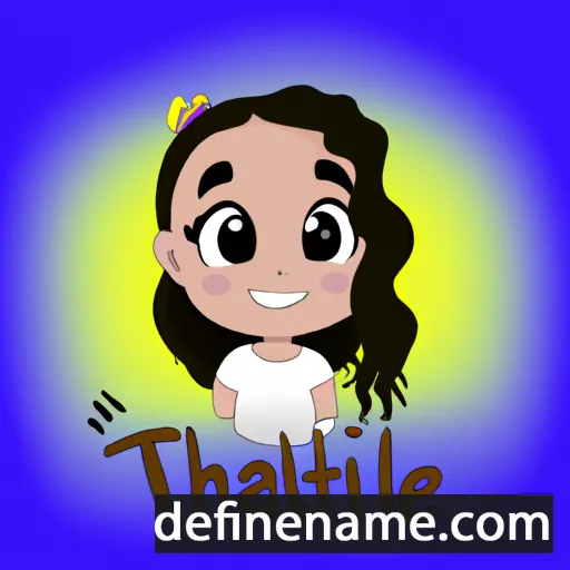 cartoon of the name Thalie