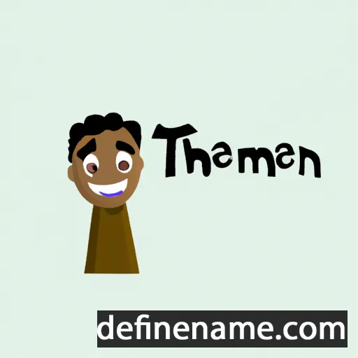 cartoon of the name Thameen