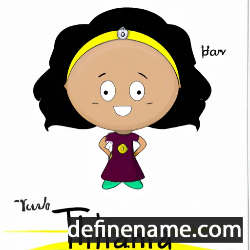 cartoon of the name Thamira