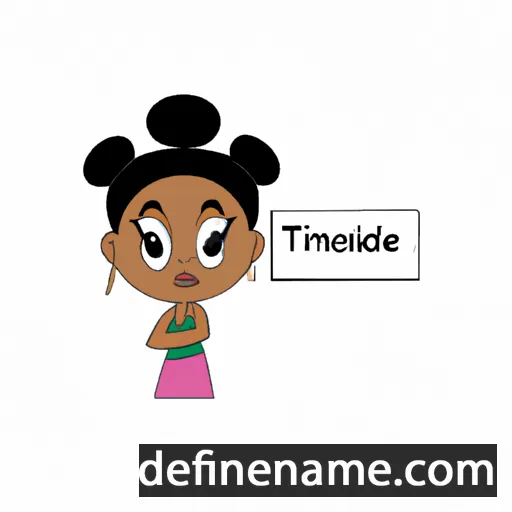 cartoon of the name Thandazile