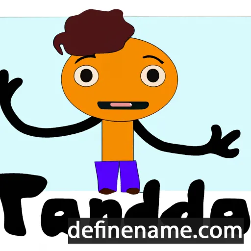 cartoon of the name Thandy