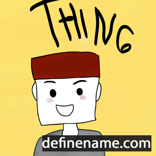 cartoon of the name Thang