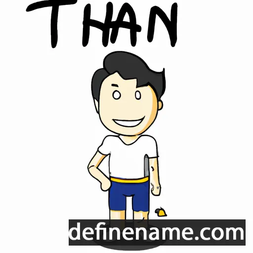 cartoon of the name Thani