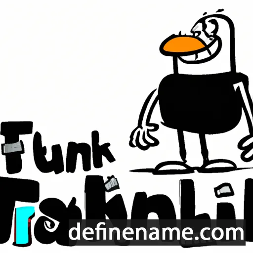 cartoon of the name Thankfull