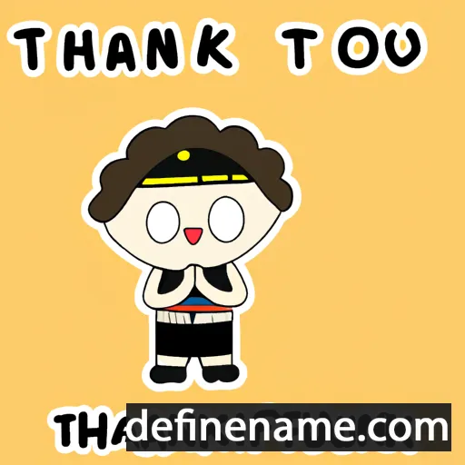 cartoon of the name Thankhun