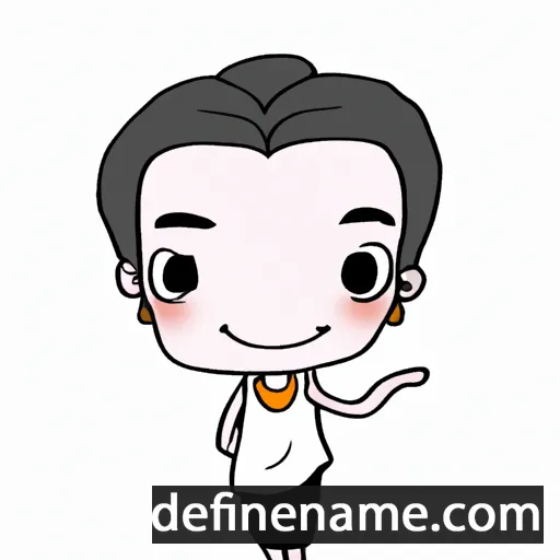 cartoon of the name Thanong