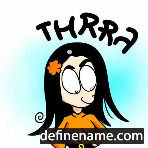 cartoon of the name Thara'