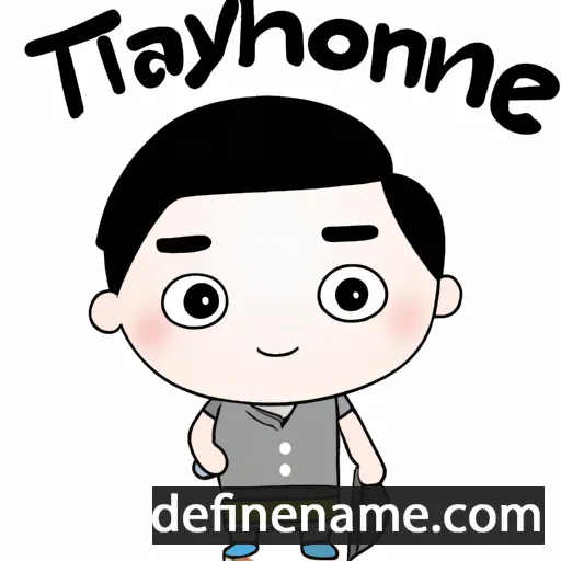 cartoon of the name Thatayaone