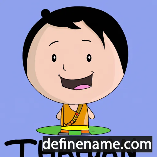 cartoon of the name Thauan