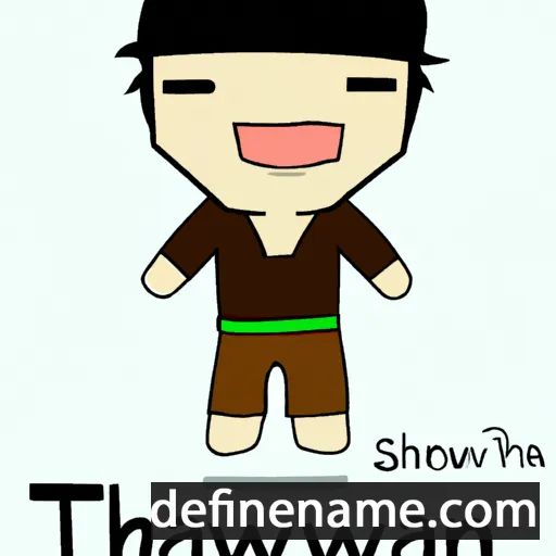 cartoon of the name Thawinan