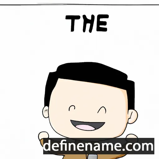 cartoon of the name Thaye