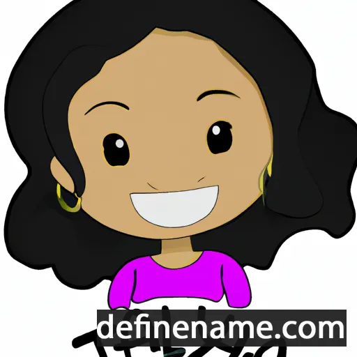 cartoon of the name Thayla