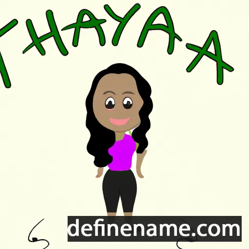 Thayná cartoon