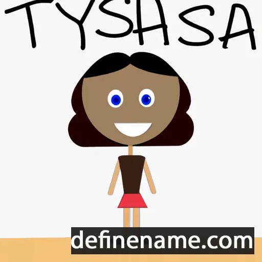 cartoon of the name Thaysa