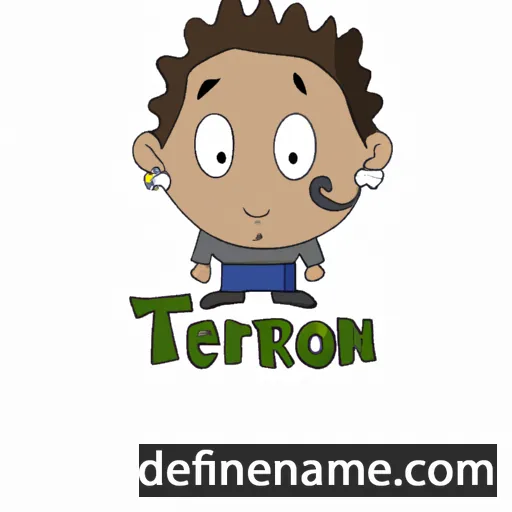 cartoon of the name Théron