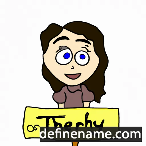 cartoon of the name Theary