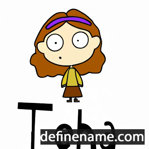 cartoon of the name Theda