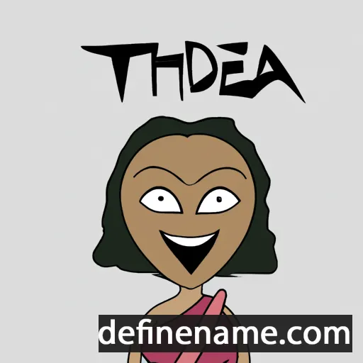 cartoon of the name Thedra