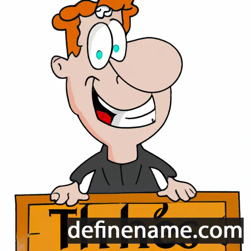 cartoon of the name Theis