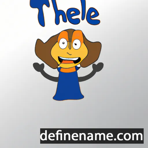 cartoon of the name Thel