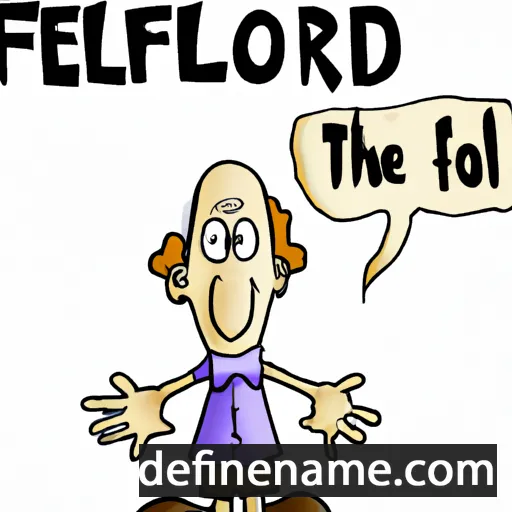 cartoon of the name Thelford