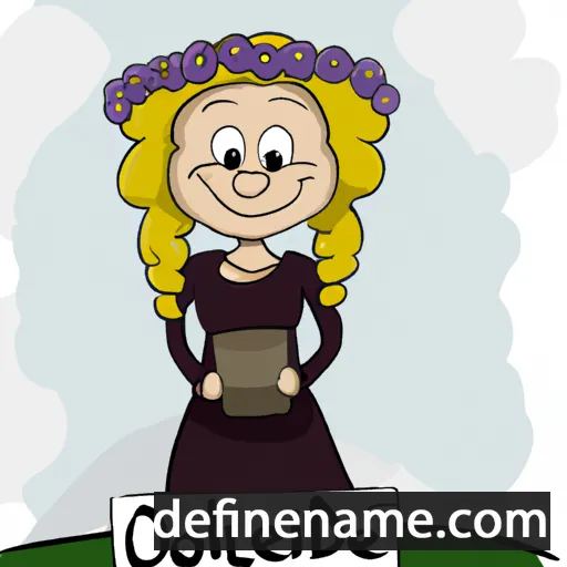 cartoon of the name Theodelinde