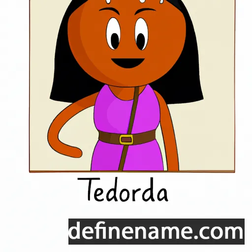 cartoon of the name Theodrada