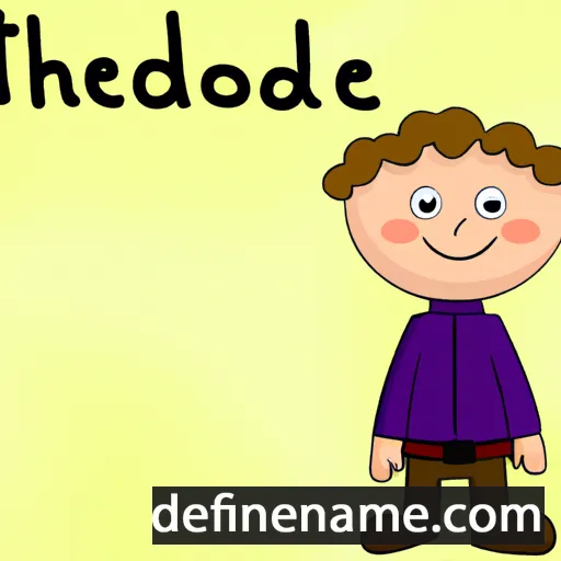 cartoon of the name Theodric