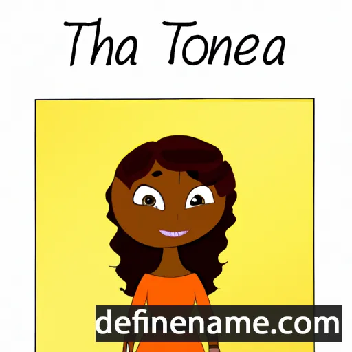 cartoon of the name Theona