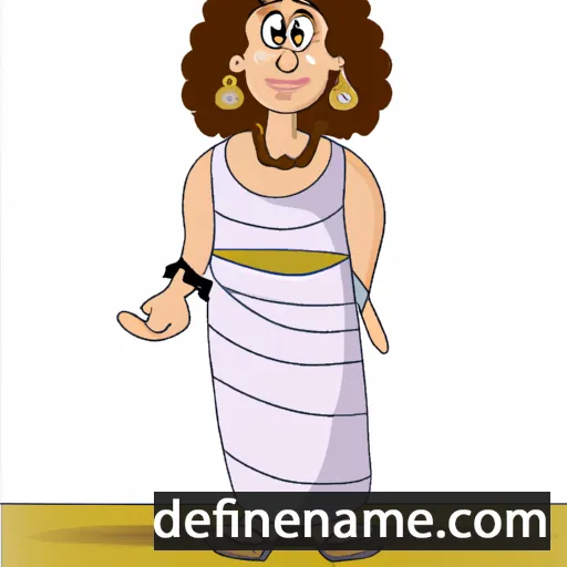 cartoon of the name Theonia