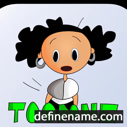 cartoon of the name Theonie