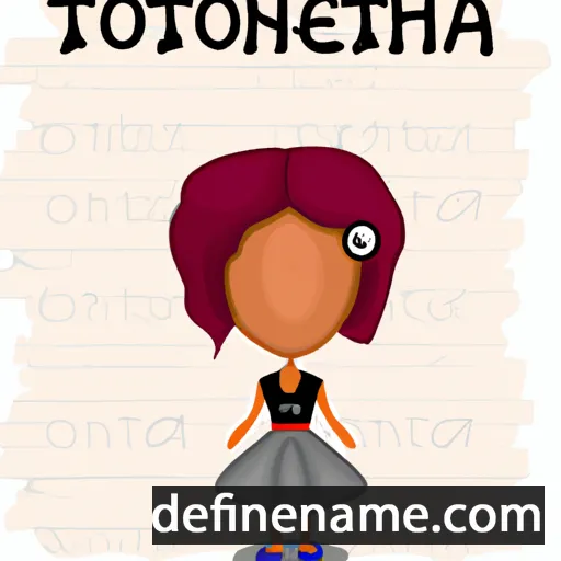 cartoon of the name Theonita