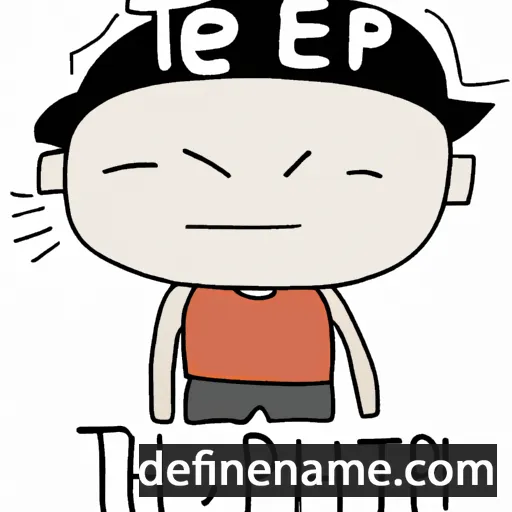 cartoon of the name Thep