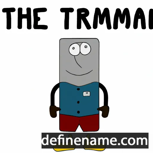 cartoon of the name Therman