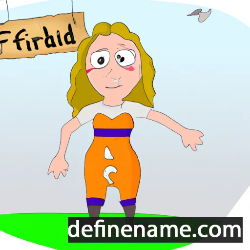 cartoon of the name Þórfríður